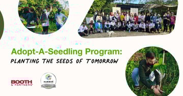 booth tree planting program banner