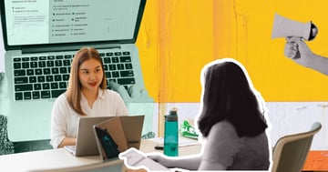 interviewer and candidate vector