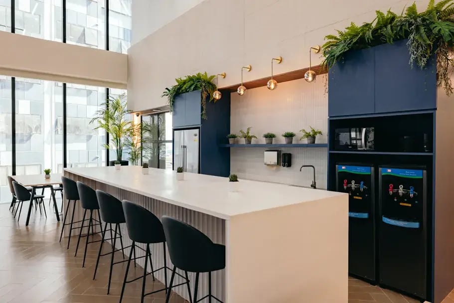 booth workspaces aguirre makati 14f pantry