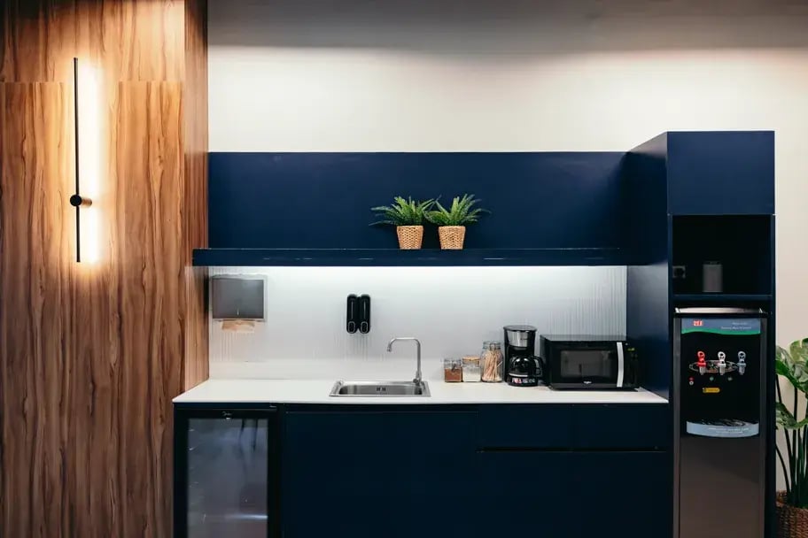 booth workspaces aguirre makati 7f pantry