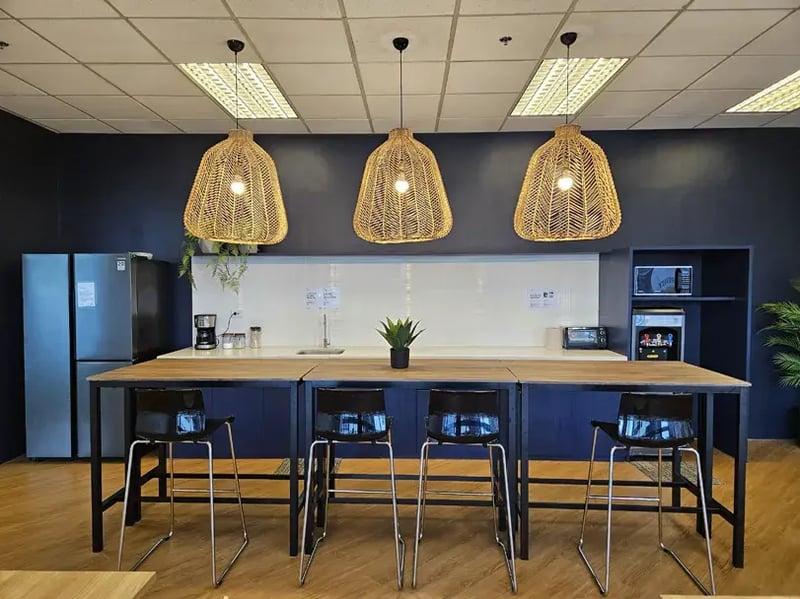booth workspaces johndorf cebu pantry kitchen